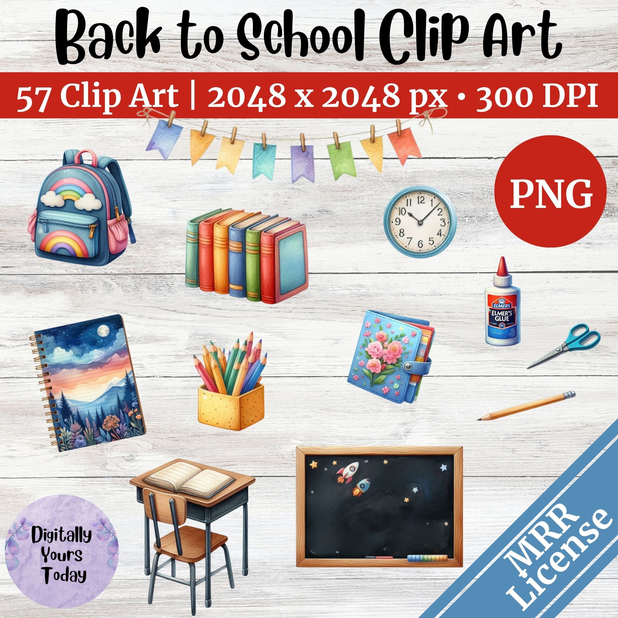 Back to School Clip Art Product Banner - Shannon Belcher